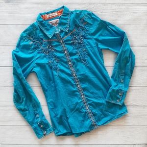 Roar Button Down Rodeo Shirt